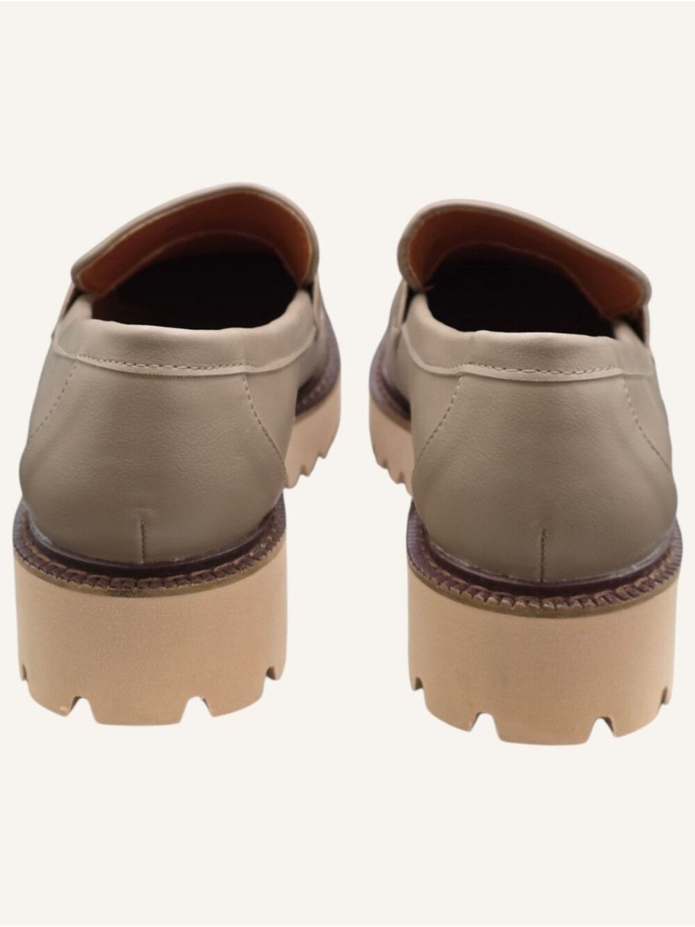 CCOCCI Megan Taupe Horsebit Lug Sole Loafers Size 10 NWOB - Picture 5 of 10